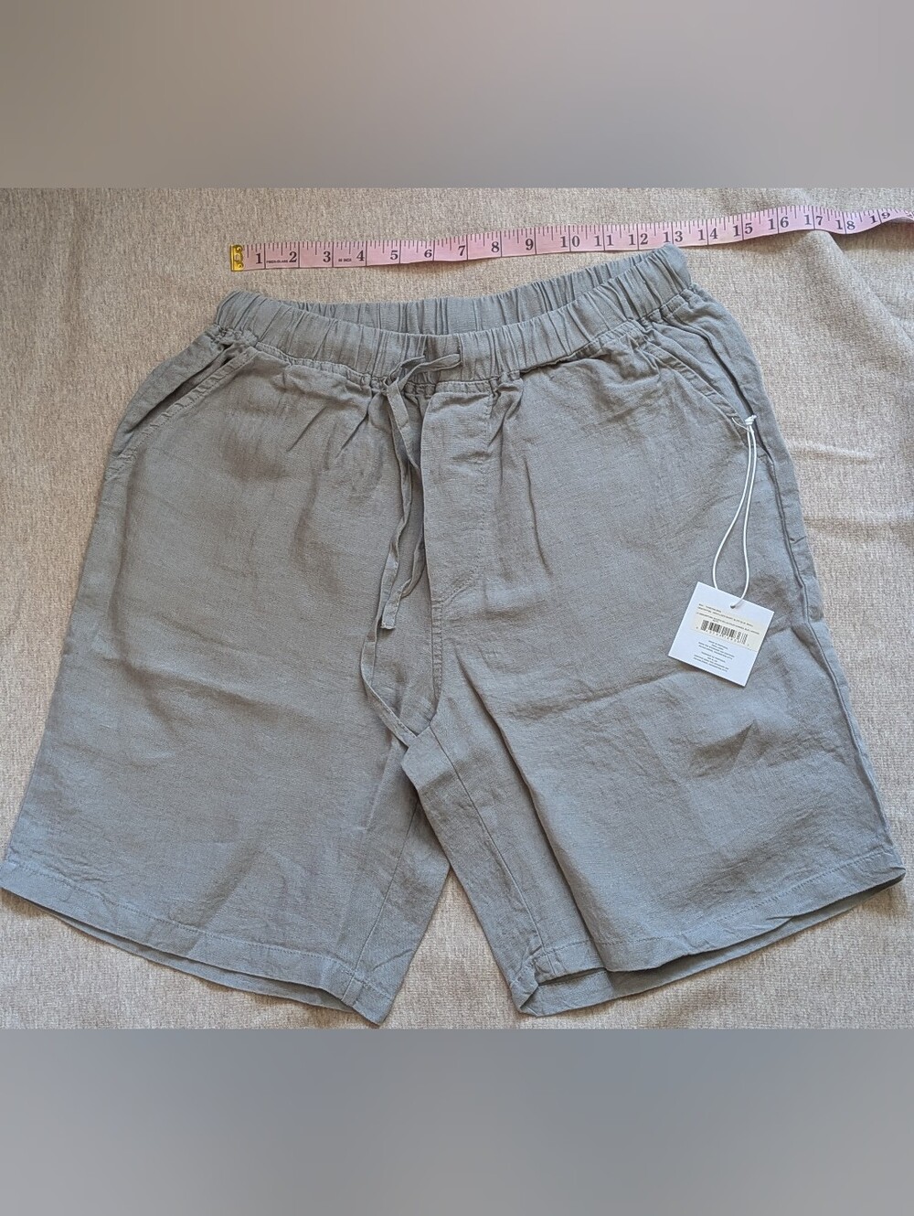 NWT Parachute Men's Linen Lounge Shorts Small Slate Blue